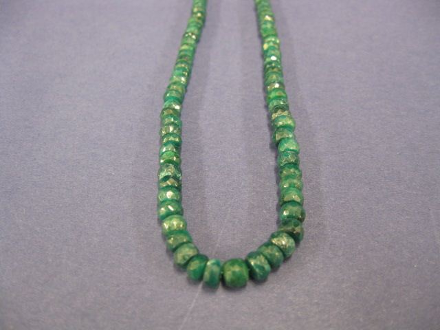 Emerald Necklace faceted beads 14c690