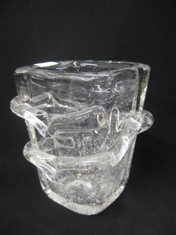Schneider Art Glass Vase aquatic 14c6ac