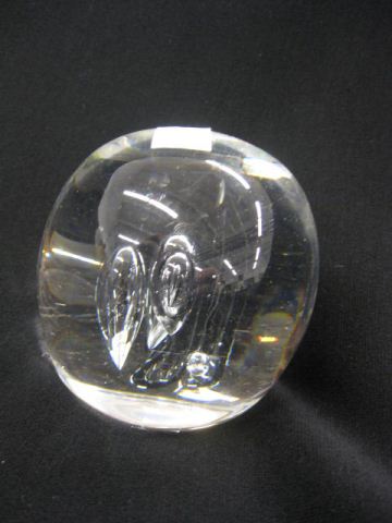 Steuben Crystal Paperweight controlled 14c6af