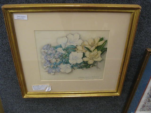 Mary Iniss Holbson Watercolor Azaleas 14c6bc