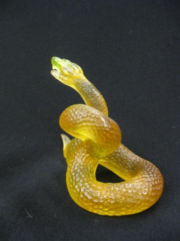 DAUM Crystal Figurine of a Snake 14c6b7
