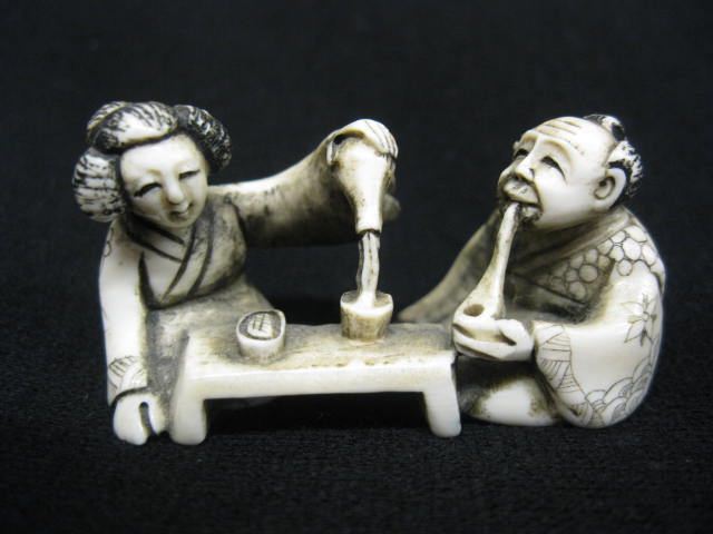 Chinese Carved Ivory Netsuke of 14c6c2