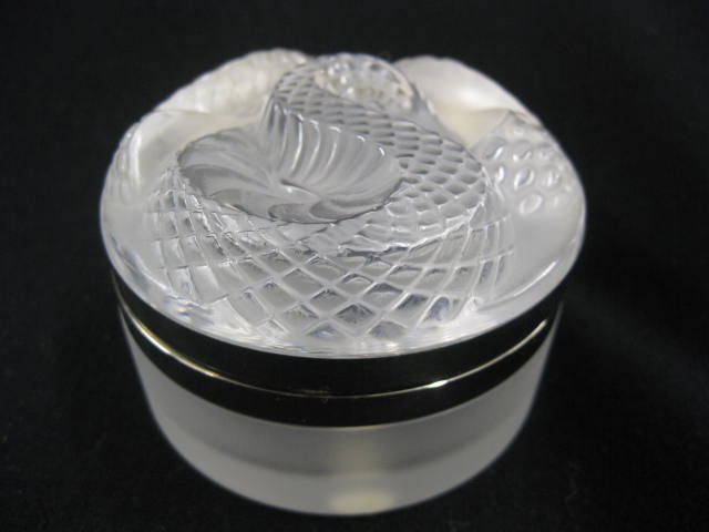 Lalique Crystal Dresser Box frosted 14c6dd