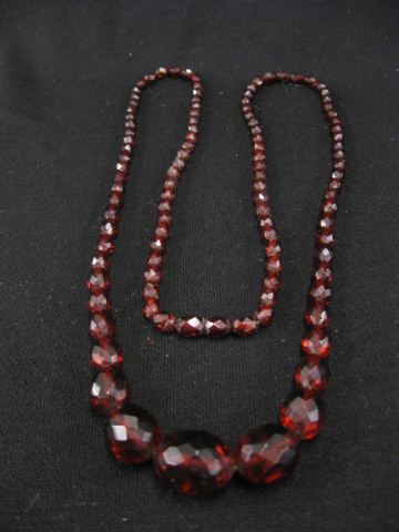 Cherry Amber Necklace 108 graduatedbeads