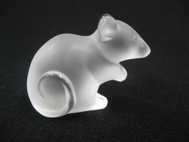 Lalique Crystal Figurine of a Mouse