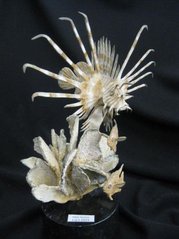 Stewart Wegner Bronze of Fish marble