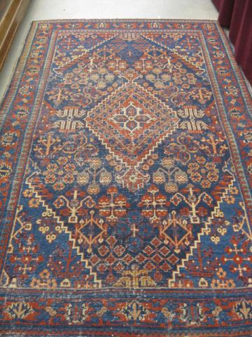 Hamadan Persian Handmade Rug geometric