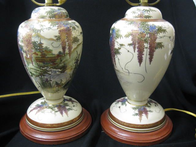 Pair of Japanese Satsuma Pottery