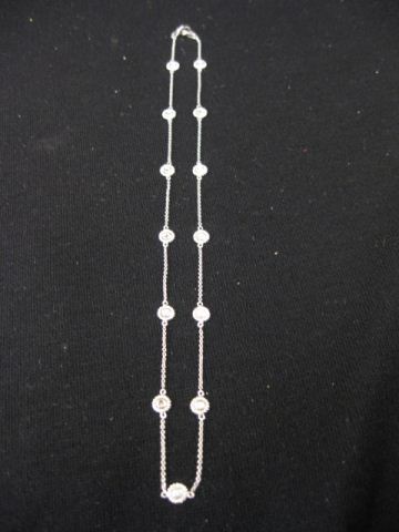 Diamond Necklace 13 fancy bezel