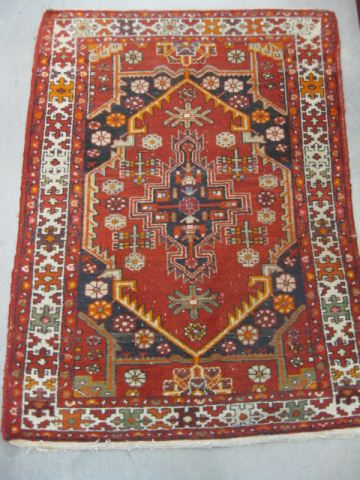 Hamadan Persian Handmade Rug geometric 14c73b