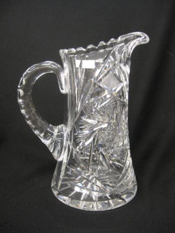 Cut Glass Pitcher pinwheel motif