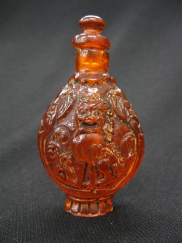 Chinese Amber Snuff Bottle foo 14c77d