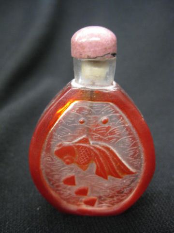 Chinese Peking Cameo Glass Snuff 14c77f