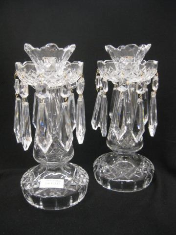 Pair of Waterford Cut Crystal Lamps