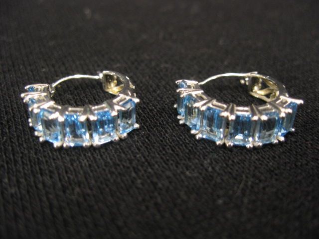 Blue Topaz Earrings six emerald 14c79b