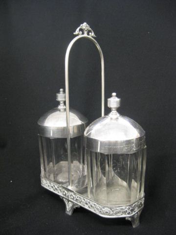 Victorian Silverplate Double Pickle