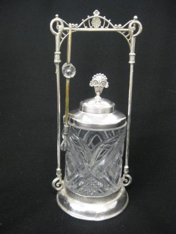 Victorian Silverplate Pickle Castor