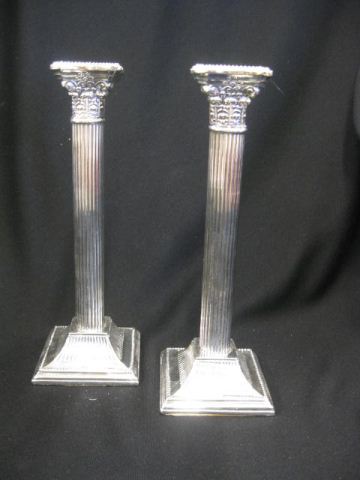 Pair of Silverplate Candlesticks classical