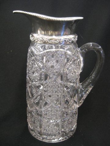 Silverplate Pressed Glass Tankard 14c7cb