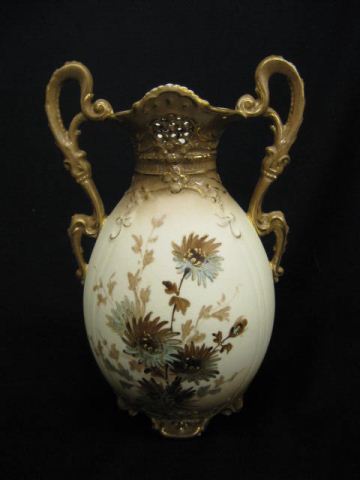 Austria Porcelain Vase fine floral 14c807