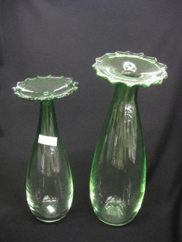 Pair of Art Glass Vases artist