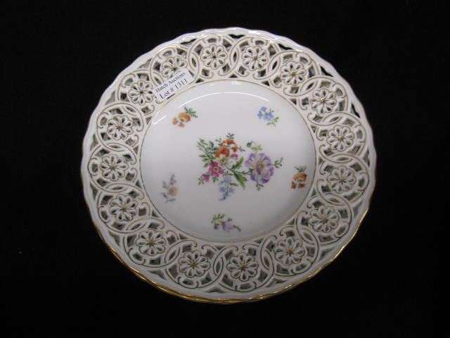 5 Reticulated Porcelain Dessert Plates