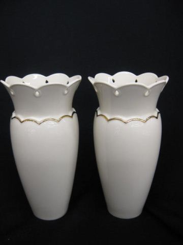 Pair of Lenox Porcelain Vases Perfect 14c819