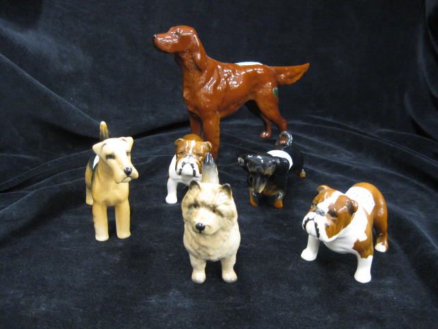6 Beswick Porcelain Dog Figurines 14c85c