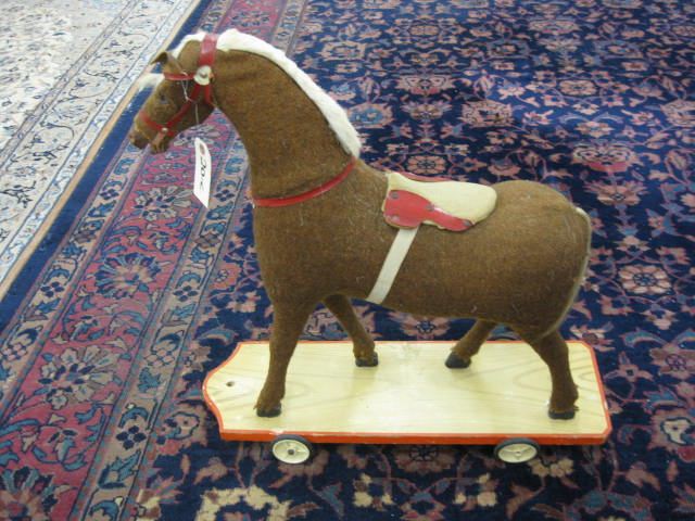 Child's Pull Toy of a Horse 27''