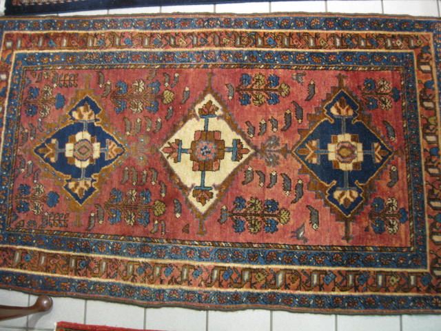 Hamadan Persian Handmade Rug geometric 14c895