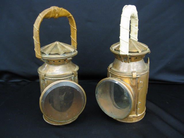 Pair of Victorian Brass Lanterns 14c8b0