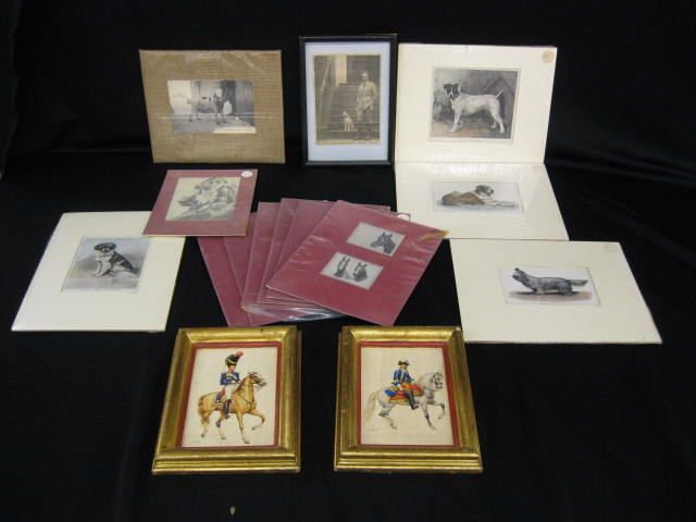 Box of Horse & Dog Prints wide
