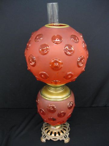 Kopp's Cardinal Glass Banquet Lamp