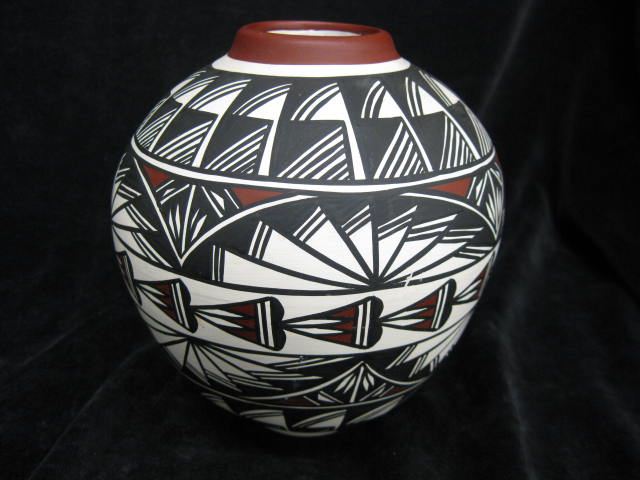 Indian Pottery Vase fine geometrics 14c8d6