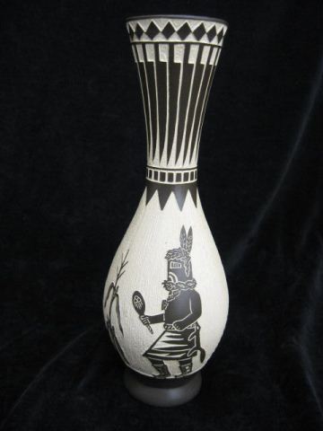 A V Lucario Indian Pottery Vase 14c8d7
