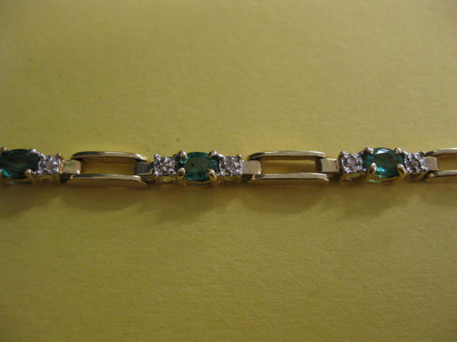 Emerald & Diamond Bracelet rich