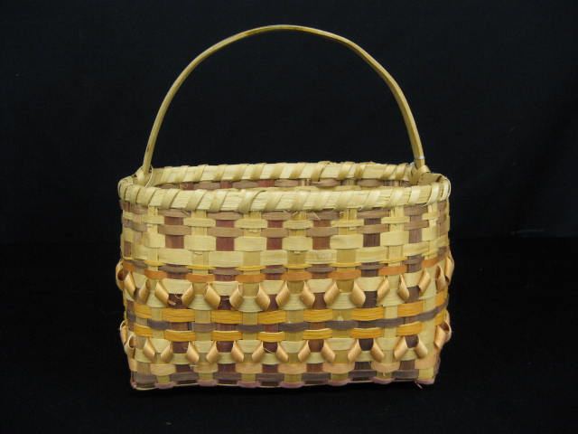 Cherokee Indian Basket dyed split 14c8ef