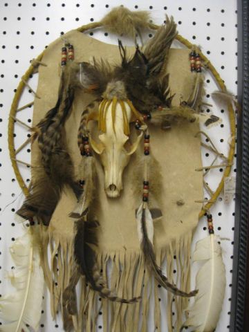 Indian Chiefs Shield skull & feather
