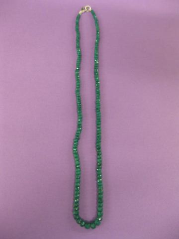 Emerald Necklace faceted gem beads 14c904