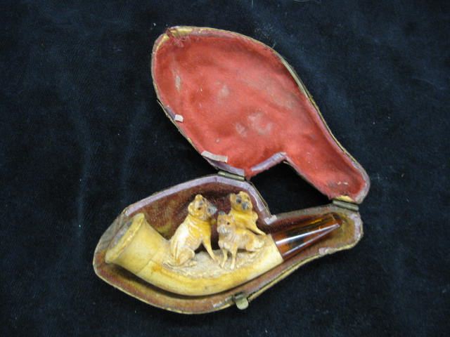 Carved Meerschaum Cigarette Holderwith