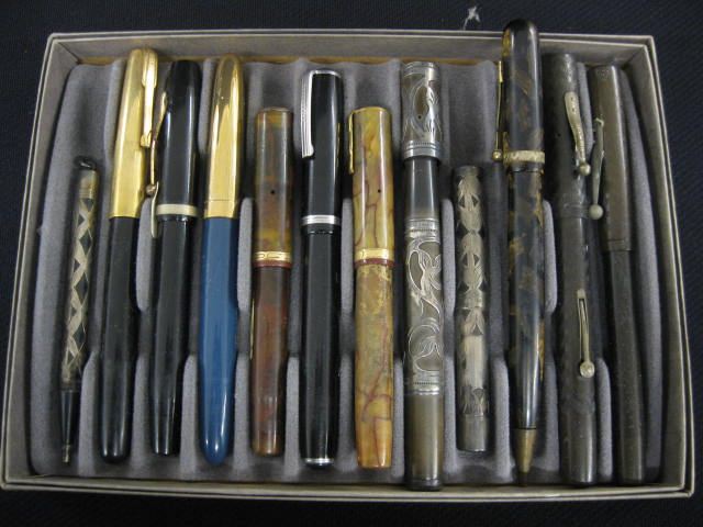 Lot of 12 Fountain Pens Mechanical 14c91c