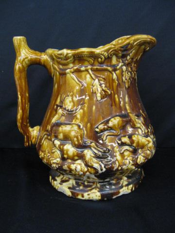 Bennington Pottery Pitcher fox hunt