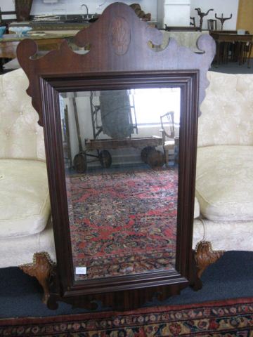 Chippendale Style Mirror fine inlaid