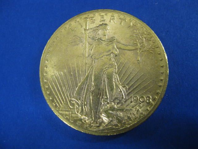 1908 U S 20 00 St Gaudens Gold 14c95b