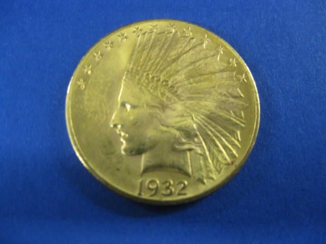 1932 U S 10 00 Indian Head Gold 14c957