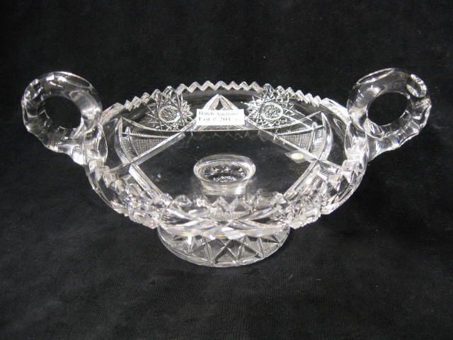 Clark Cut Glass Compote handled 14c970