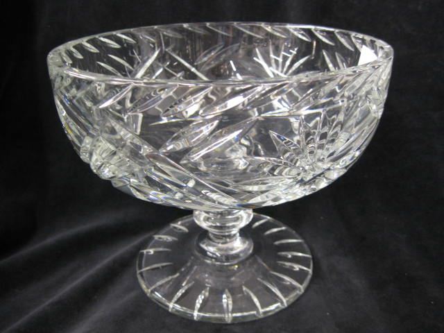 Eggington Cut Glass Compote retailed 14c977