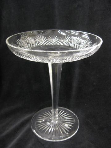 Cut Glass Tall Compote brilliant 14c978