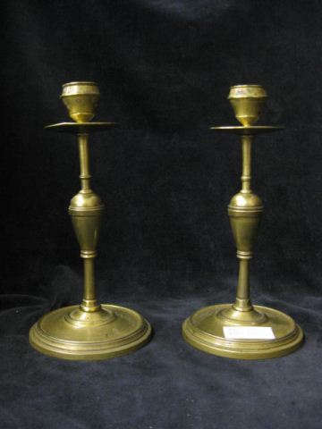 Pair of Victorian Brass Candlesticks 14c9b4