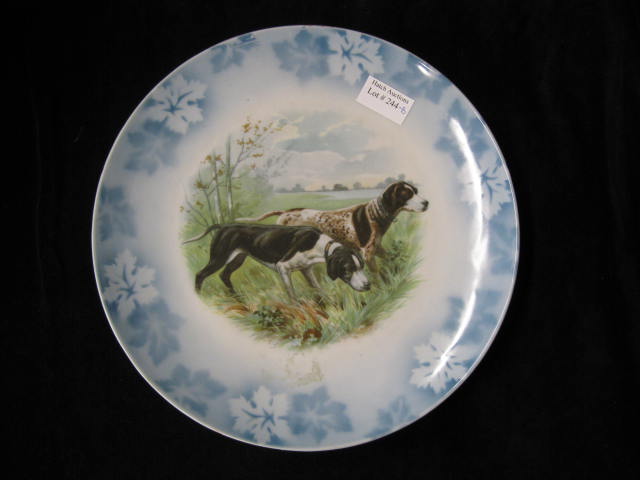Antique Porcelain Platewith hunting
